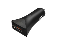 Hama ŁADOWARKA SAMOCHODOWA 1xUSB QC 3.0 CZARNA # - 1436595 - zdjęcie 1